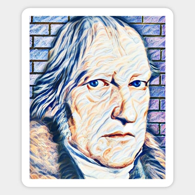 Georg Wilhelm Friedrich Hegel Portrait | Georg Wilhelm Friedrich Hegel Artwork 12 Magnet by JustLit